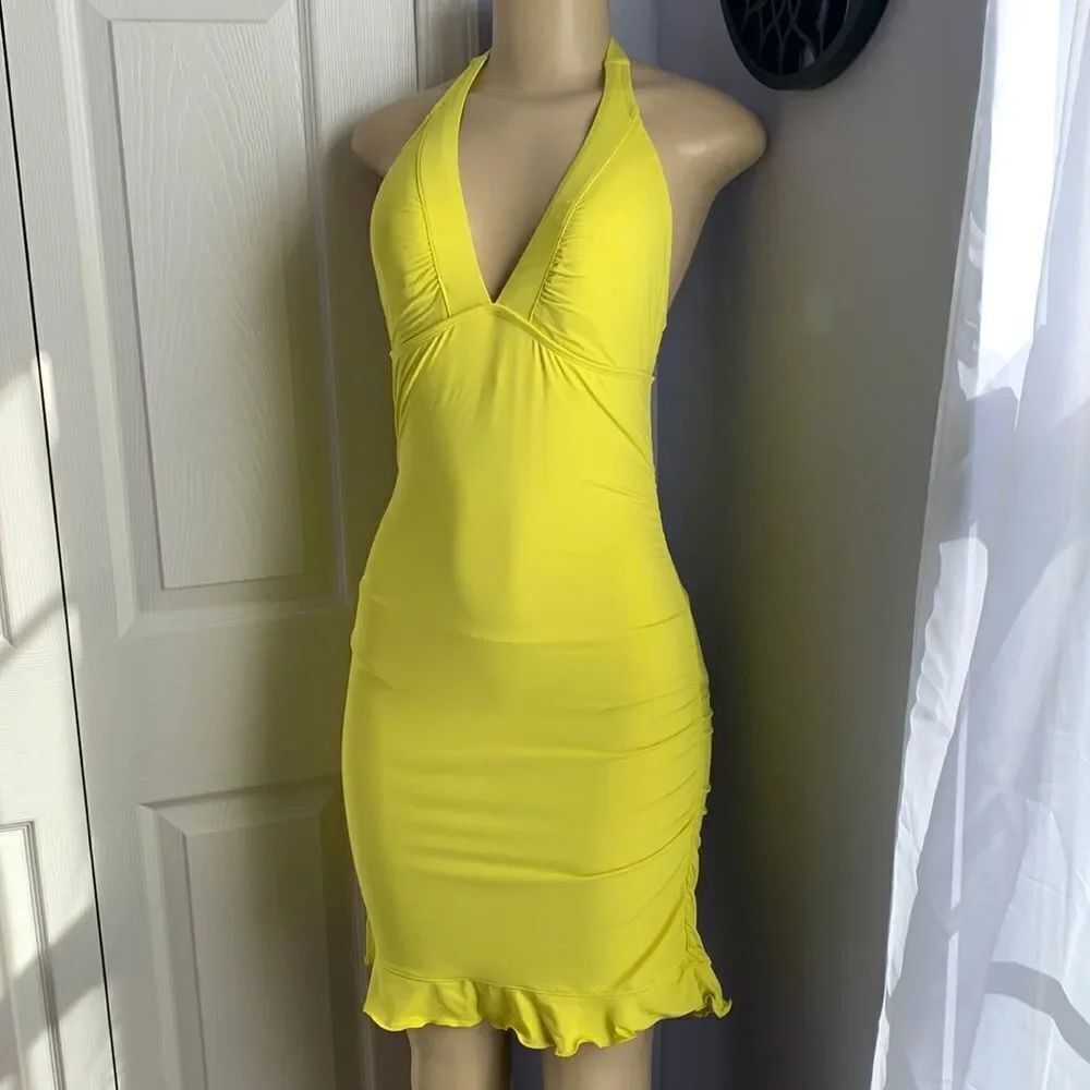 Athleta Swimdress Swimsuit Swimwear Bathing Suit YELLOW RARE! 🔥